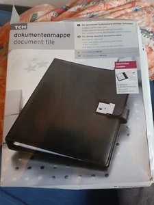 TCM Dokumentenmappe Echt Leder Optik abschließbar - Bild 1 von 2