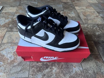Nike Dunk Low GS 'Panda' Blanco/Negro Talla 7Y CW1590-100 Totalmente Nuevas con Caja Foto 1 de 3