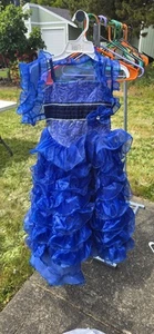 Little Girls Blue Dress Size 6 - Picture 1 of 1