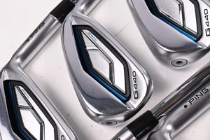 Ping G440 Irons / 5-PW+52+56 / Black Dot / Regular Flex Ping AWT 3.0 Shafts - Picture 1 of 7