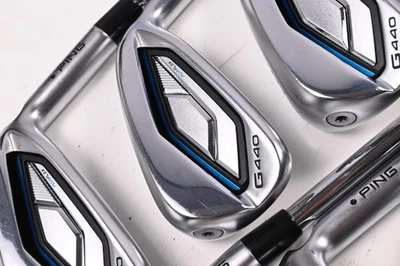 Ping G440 Irons / 5-PW+52+56 / Black Dot / Regular Flex Ping AWT 3.0 Shafts - Image 1 of 4
