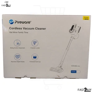 Pireware S12  Kabelloser Staubsauger mit Digitalanzeige – 5 Saugstufen Beutellos - Bild 1 von 5