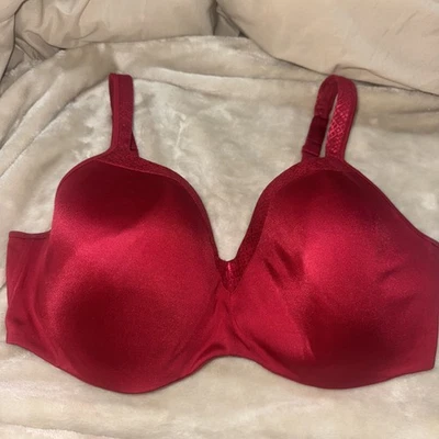 Sujetador con aros Playtex Secrets Amazing Shape Balconette 42DD ROJO estilo #4823 Foto 1 de 4