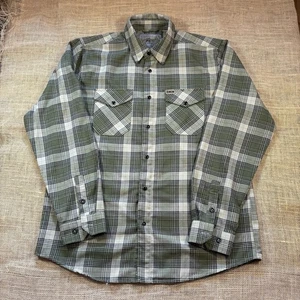 DIXXON Flannel Co .300 Blackout Men's Green/Black Plaid Shirt Pearl Snaps Large - Picture 1 of 10