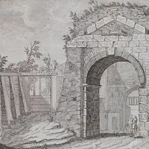 Arco di Druso San Sebastiano Rom Italien Mariano Vasi Radierung 19 Jhd - Bild 1 von 4