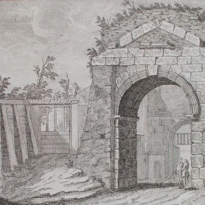 Arco di Druso San Sebastiano Rom Italien Mariano Vasi Radierung 19 Jhd - Bild 1 von 4