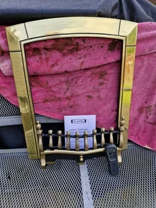 REPLACEMENT FLAVEL CARESS GAS FIRE FRAME TRIM, GRATE & REMOTE CONTROL USED - Picture 1 of 9