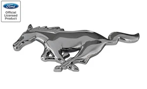 2005-2009 Ford Mustang Chrome Running Horse Grille Emblem 8" - Picture 1 of 4