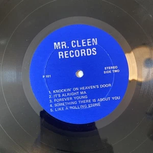 BOB DYLAN Chicago 1974 TOUR MR. CLEEN RECORDS P-101 Vinyl RARE - Picture 1 of 6
