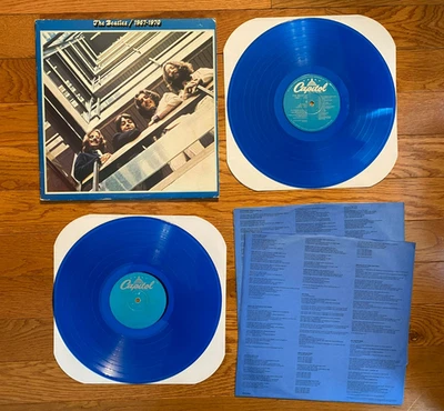 The Beatles - 1967-1970 2-LP Capitol SEBX-11843 1978 Pressing Blue Vinyl - Image 1 of 4