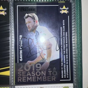 Gavin Cooper Signed 2020 Traders STR Insert NRL card North Queensland Cowboys - Picture 1 of 1