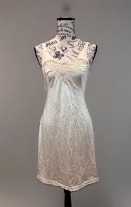 Camisón vintage Val Mode 42 hecho en Líbano marfil lencería sin cordones - Imagen 1 de 8