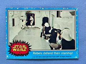 1977 Topps Star Wars Blue Series 1 - Rebels defend their starship! #9 - Picture 1 of 2