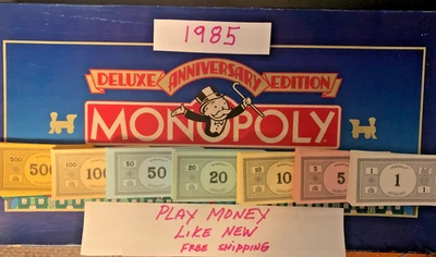 Monopoly Deluxe Edición Aniversario 1985 DINERO JUGAR Envío Gratis Foto 1 de 4