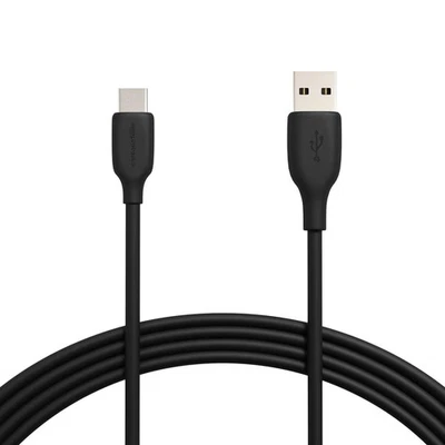 Amazon Basics AmazonBasics USB-C to USB-A 2.0 Fast Charger Cable Black 10 Feet  - Image 1 of 4