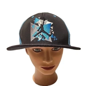 Air Jordan JumpMan Youth Adult Hat Cap Snap Back Black Teal Clean - Picture 1 of 11