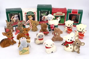 Hallmark 19pz Floccato Animali Fuzzy Strumenti Anni 80 90 Ornamenti Video Vintage - Foto 1 di 11