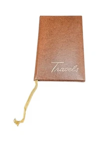 Travel Diary C.R. Gibson Brown Tan Vintage *RARE* Made In The USA - Picture 1 of 12