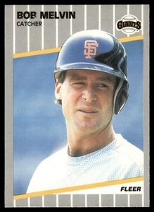 1989 Fleer #335 Bob Melvin - Picture 1 of 2