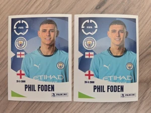 2x 2025 Panini FIFA Club World Cup Sticker Phil Foden Manchester City England - Picture 1 of 2