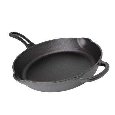 MIR-19052 10" Pre-Seasoned Ready to Use Round Cast Iron Skillet with Helper H... - Image 1 of 4