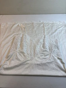 Vintage BODY LITES Full Slip White Sleep Wear Lace Lingerie Women’s 36 JC Penny - Picture 1 of 5
