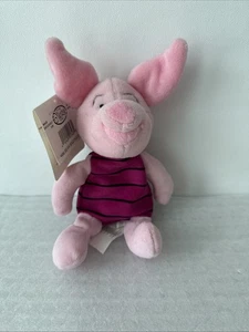 Vintage Walt Disney World Piglet Beanie Plush Winnie The Pooh Stuffed Animal - Picture 1 of 4