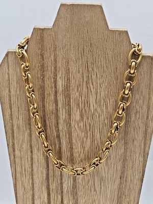 Collar Premier Designs BRONCE BELLEZA Oro Mate Grueso Eslabones 16" Foto 1 de 4