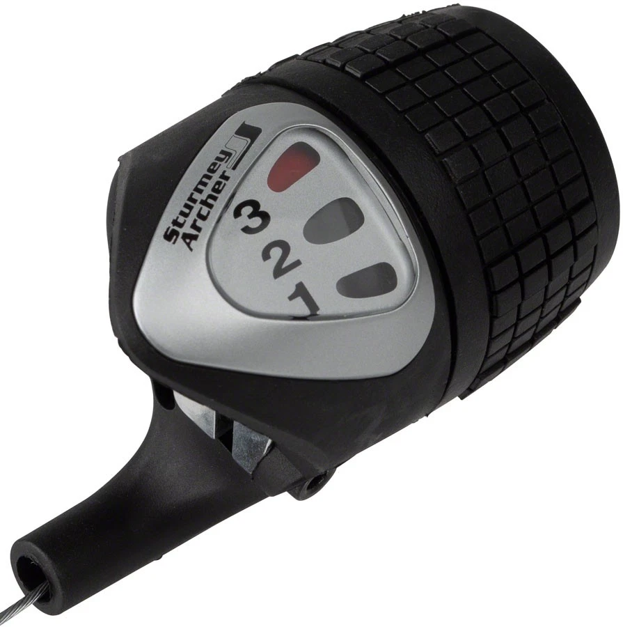Sturmey Archer S33 3-Speed Twist Shifter with Galvanized Cable - Black - Image 1 of 1