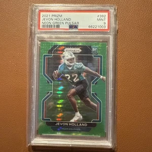 Miami Dolphins Jevon Holland 2021 Green Pulsar PSA 9 New York Giants Rookie - Foto 1 di 2