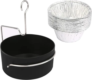 Bandeja de grasa para parrilla Uniflasy taza y clip para grasa se adapta a parrilla de gas CharBroil/Kenmore, - Imagen 1 de 12