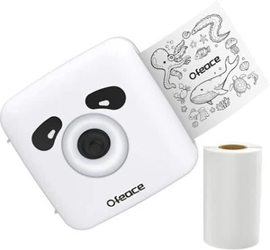 Mini Sticker Printer Maker Machine with Paper, 300DPI Thermal White - Picture 1 of 8
