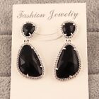 Black Onyx Luxury Jewelry CZ Quartz Bridal Silver Plated Promise Gift for women