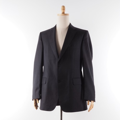 Giacca blazer cappotto sportivo Burberry London uomo classico lana antracite 50 R 40