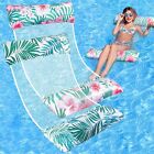 2 Pcs Inflatable Floating Hammock Float Pool Lounge Water Bed Sea Chair Swimming