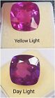 17 Cts Natural Color Change Alexandrite Cushion Certified Treated Gemstone Z968
