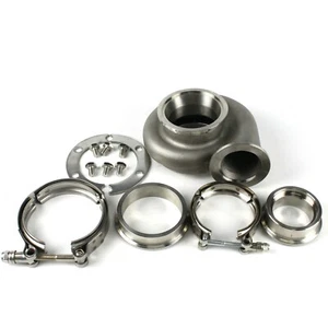 Dual V-band Stainless Steel Turbine Housing GT35 GT35R GTX35R .82 A/R - Picture 1 of 4