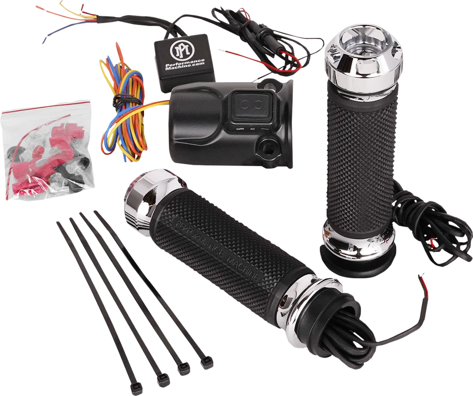 Empuñaduras Apex térmicas cromadas FLTRXS Apex 2015-2021 para Harley Road Glide Special FLTRX Foto 1 de 1