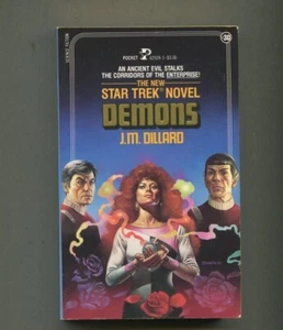 The New Star Trek Novel: Demons By J.M. Dillard 1986 Pocket Books PB J41 - Picture 1 of 2