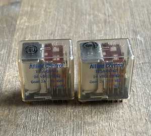 ALLIED CONTROL T154-CC-CC RELAYS 24VDC 700 OHMS 14 PIN LOT OF 2 - Picture 1 of 5