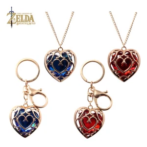 The Legend of Zelda Corazón Huecado Cristal Collar Llavero Joyería Regalos - Imagen 1 de 26