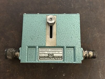 Microlab / FXR AJ-300N Variable Attenuator Wth N Connectors 500-6000 Mc - Image 1 of 4