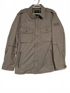 Timberland Giacca Utility Leggera Marrone Uomo Medium 100% Cotone Poliestere - Foto 1 di 12