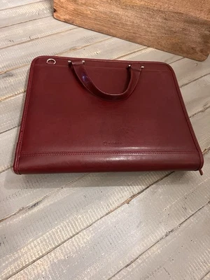 Maletín de colección Foray Portfolio, 3 anillos, Calc, bolsillo con cremallera, tarjetero, ex. estado. Foto 1 de 4