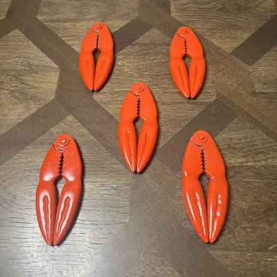 Galletas de langosta de aluminio rojo - Abrebotellas de concha de mariscos y nueces de pata de cangrejo X5🦞 Foto 1 de 4