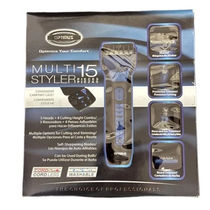 Optimus Multi 15 Piezas Styler Inalámbrico Recargable Cortapelos Recortadora Set - Imagen 1 de 4