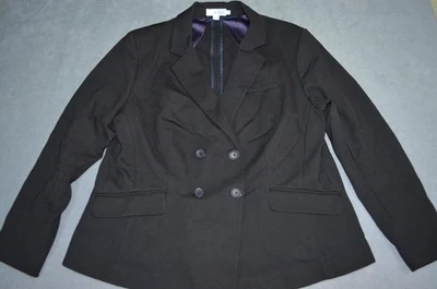 Chaqueta Blazer Boden Clásica Negra Para Mujer Talla 16 Mezcla Viscosa Foto 1 de 4