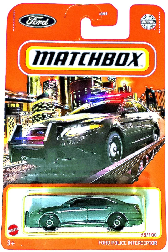 2021 Matchbox Metro 95/100 - Ford Police Interceptor - long card - Image 1 of 1