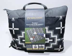 Neu Pendleton Outdoor verstaubare Decke dunkelgrau Native Print 60" x 72" - Bild 1 von 5
