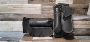 GENUINE HARLEY DAVIDSON BAR & SHIELD SADDLEBAG GUARD BAGS 1993-2013 TOURING NICE - Picture 1 of 13